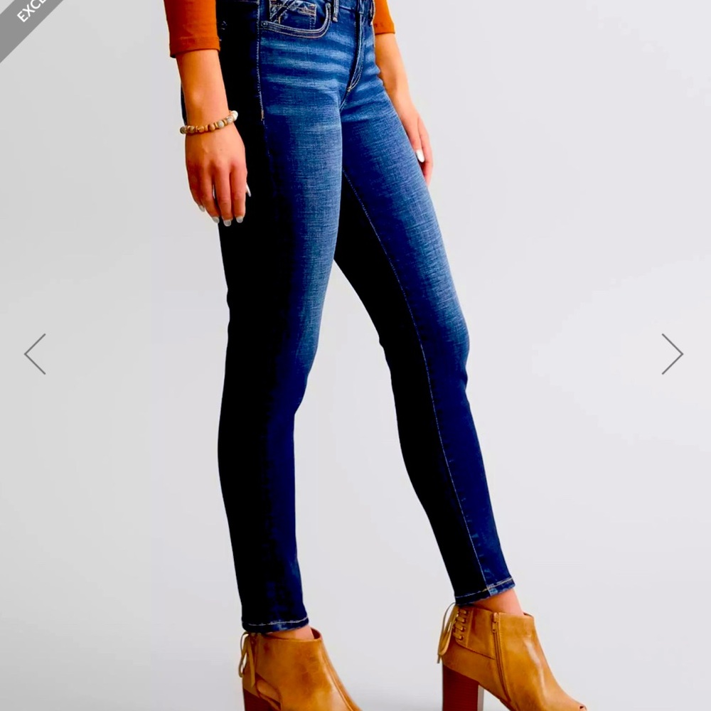 Buckle Black High Rise Ankle Skinny Stretch Jeans